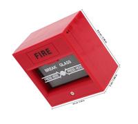 Beaupretty Emergency Glass Break Alarm Switch for Home Security Door Fire Alarm Manual Call Point Compact Plastic Emergency Exit Release Safety Device