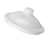 Beaupretty Enamel Mug Lid Coffee Mug Cover White Round Vintage Simple Shaped Design Smooth Surface Stain Prevention Reusable Cup Covers for Kitchen and Dining