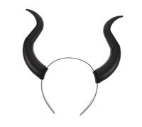 Beaupretty Ergonomic Lightweight Halloween Devil Horns Headband for Women Gothic Demon Cosplay Hair Hoop Soft Comfortable Party Costume Accessory for Masquerades and Rave Celebrations