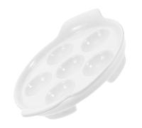 Beaupretty Escargot Cooking Dish French Style Ceramic Escargot Baking Dish White with Dual Handles Groove Design Safe Handling Simple Baking Process Mushrooms Seafood