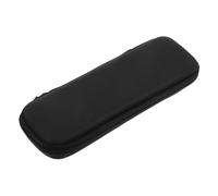 Beaupretty Eva Hard Shell Travel Toothbrush Case with Mesh Pocket, Large Electric Toothbrush Holder, Protective Injection Molded Travel Storage for Oral Care and Fountain Pen, Black