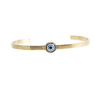 Beaupretty Evil Eye Adjustable Bracelet Minimalist Bangle Jewelry for Women Stylish Open Design for Ladies Elegant Turkish Blue Eye Accent