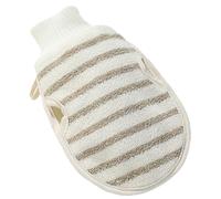 Beaupretty Exfoliating Bath Gloves Double Sided Shower Mitt for Gentle Skin Scrubbing Flax Material for Bathing Massages and Exfoliating Treatments Easy to Hang for Storage