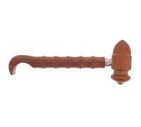 Beaupretty Extendable Wooden Back Scratcher with Metal Tip Comfortable Smooth Body Scratching Tool for Itch Relief Telescopic Massager for Back Neck and Shoulders Portable