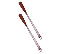 Beaupretty Extra Long Wooden Shoehorn 2PCS Long Handle Shoe Lifters for Elderly and Pregnant Women Practical Shoe Helpers for Easy Wear