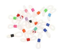 Beaupretty Eyeglass Metal Adjustable Silicone Chain Connector 40pcs Ends Holder for with Anti-Slip Material, for Creating Random Color Necklaces Sunglasses Jewelry