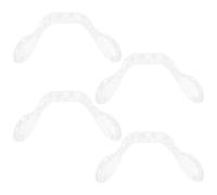 Beaupretty Eyeglass Pads U-Shaped Anti-Skid Plastic Grips 4Pcs Comfortable for Plastic Frames Daily Use