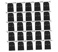 Beaupretty Eyelash Pattern Drawstring Makeup Bag 100 Pcs Small Cosmetic Organizer for Travel and Daily Use for Makeup Artists and Beauty Enthusiasts Random Color