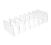 Beaupretty Eyeshadow Palette Organiser with Seven Slots, Slim Design Divided Makeup Holder for Vertical Storage, Cosmetic Organiser for Blush Plates and Home Offices
