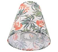 Beaupretty Fabric Lamp Shade for Table Lamps and Wall Sconce with Leaf Print, Bell Shape, Cloth Material, E27 Socket, Gentle Diffused Lighting, Suitable for Bedrooms and Home Decor