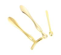 Beaupretty Face Cream Spatula Eye Cream Applicator 3Pcs Zinc Alloy 9.5X3.4X1Cm Eye Massage Testing Lotion Tool for Makeup Lovers Personal Home Use