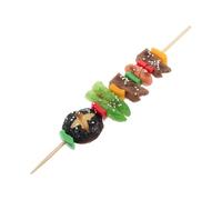 Beaupretty Fake Barbecue Skewers Realistic Play Food for Creative Kitchen Simulation Bbq Safe and Accessories for Pretend Play and Group Activities