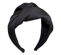 Beaupretty Fashion Headband for Women Elegant Black Cloth Hair Hoop Creative Wide Hair Accessory Delicate Vintage Design Friends and Yourself