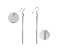 Beaupretty Fashion Jewelry Long Earrings Silver Plated Tassel Design Catching Six Wire Dangle Earrings Sold in One Pair for Casual and Formal Occasions