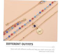 Beaupretty Fashionable Evil Eye Multi Necklace for Women and Chic Choker Jewelry with Unique Eye Design Suitable for Everyday Wear and Special Occasions