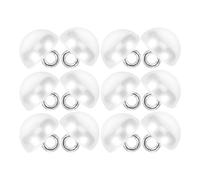 Beaupretty Faux Pearl Buttons with Metal Shank Domed Half-Round 12pcs White for Sewing Projects and Craft Embellishments Suitable for Bridal Dresses and Sweaters