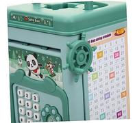 Beaupretty Fingerprint Sensor Piggy Bank Mini Atm Coin Money Box for Electronic Saving Jar for Bedroom and Office Creative Financial Education