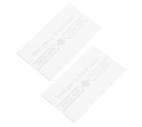 Beaupretty Fire Alarm Glass Panel Cover for Manual Break Switch, Fire Safety Glass Breakage Alarm Sheet, Replacement 2pcs Set for Security Control Panel in Kitchen Safety