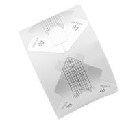Beaupretty Fish Shaped Aluminum Foil Manicure Paper Holder Gel Nail Foil Compact Nail Extension Forms Reusable Diy Art Tools Stickers