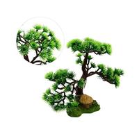 Beaupretty Fish Tank Decorations Bonsai Tree Pine Aquarium Artificial Pine Bonsai Submersible Enhances Visual Appeal Safe for Fish