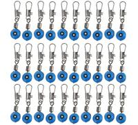 Beaupretty Fishing Sinker Slide Connector and Quick Attachment Feature 100pcs with Stainless Steel Anti-corrosion Material Minimizes Line Twisting for Deep Water and Fast Water Fishing