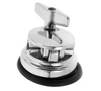 Beaupretty Floor Tom Leg Clamp Drum Mount Bracket Silver Plated Iron Base Drum Kit Accessory for Percussion Instrument with Easy Installation and Adjustable Tone Support