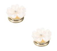 Beaupretty Flower Brooch Pin Delicate Floral Design Lightweight Magnetic Lapel Pin for Clothes Scarves and Hats present for Women and Shell Five Petal Flower