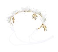 Beaupretty Flower Girl Pearls Headband Crystal Pearl Hairpin for Girls for Birthday Christmas Photo