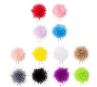 Beaupretty Fluffy Ball Nail Art Decor 12pcs Detachable Pearl Pendant Ball Jewelry Manicure Diy Nail Art