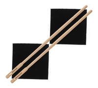 Beaupretty Flute Cleaning Rod Set with Reusable Cloth for Wind Instruments Smooth Maple Rods Practical Musical Instrument Clean Tool for Flute Clarinet Saxophone Maintenance