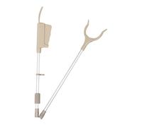 Beaupretty Foldable Handy Pickup Tool Long Handle Reacher Aid for Seniors Elderly Multipurpose Trash Grabber and Shoe Helper Portable Grey Litter Picker for Easy Retrieval and Waste