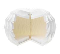 Beaupretty Foldable Paper Hanging Lampshade Lantern Light Cover with Simple Fashion Style for Bar and Home Decor, White Origami Lamp Shade Suitable for Housewarming