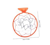Beaupretty Foldable Wall Mount Basketball Hoop for Indoor Use Wear Resistant Plastic Rim Silent Design for Quiet Home Play Large for Adults Easy No Drill Installation