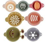 Beaupretty Food-grade Plastic Rabbit Nesting Cups with Raised Rim for Treat Hiding Multi-color Stacking and Outdoor Food Storage for Bunnies Safe and Reusable Bunny Feeding Fun