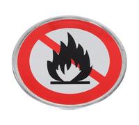 Beaupretty Forest Fire Prevention Sign No Open Burning Sign Warning Plaque Aluminum High Visibility Easy Installation Sturdy for Hiking Trails Campgrounds Summer Dry Seasons