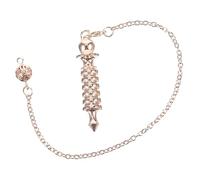 Beaupretty Foucaults Soul Pendulum Necklace Double Metal Pendulum Pendant Decor for Meditation