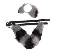 Beaupretty Fox Ear Headband Wolf Tail Furry Grey Tail Bear Ears Decorative Hairband Festival Party Headdress