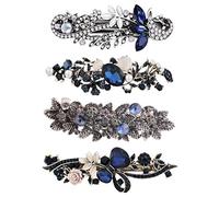 Beaupretty French Vintage Hair Barrettes Hair Clip Hair Clips,4pcs(Mixed Color)