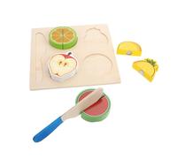 Beaupretty Fruit Cutting Play for Early Educational Pretend Fruit Safe Food Simulation for Hand Coordination and Creativity Development Years Old Learning Kit