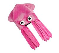 Beaupretty Funny Pink Octopus Hat Crazy Animal Cap for Halloween Party Christmas Stage Show Headdress