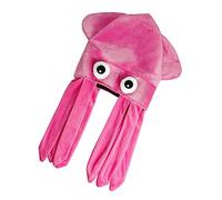 Beaupretty Funny Pink Octopus Hat Creative Animal Headdress for Halloween Birthday Party Skin Friendly Comfortable Crazy Novelty Decorative Headwear for Adults