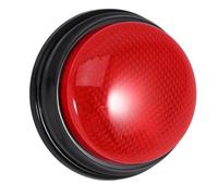 Beaupretty Funny Sound Party Game Button with Light and Alarm Prank for Office Celebration and Game Show Supplies Red Alarm Sound Button for Family and Friends