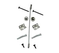 Beaupretty Furniture Wall Anchor Tip Connector Kit for Safety Inverted Strap with Flame Retardant Secure Fixing for Cabinets Dressers Desks Preventing Tipping Accidents