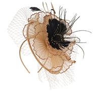 Beaupretty Garden Tea Party Hat Women's Fascinator Hair Clip for Wedding Bridal Headband Elegant Headdress