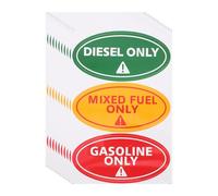Beaupretty Gasoline Only Stickers Fuel Warning Label Copper Material 30pcs Convenient and Practical Solution Easy Recognition for Cars