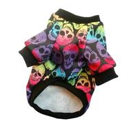 Beaupretty Ghost Skull Sweatshirt for Dog Pet Halloween Sweaters Pet Clothing Skull Head Printing for Halloween Party Dog Sweater for Breeds