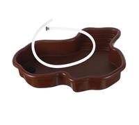 Beaupretty Giant Turtle Bathtub Reptile Water Bowl Ramp for Aquarium Turtle Bath Basin and Basking Platform for Tortoise Enclosure