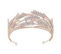 Beaupretty Girl Crown Tiara for Bride Wedding Delicate Wedding Dress Crown Prop for Accessories and Princess Themed Events