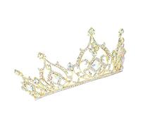 Beaupretty Girls Crown Headband Kids Jewelry Rhinestone Tiara Alloy Headband Wedding Headwear