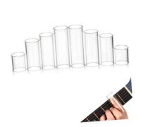 Beaupretty Glass Guitar Slides Finger Guards with Utmost Comfort and Seamless Glide 8pcs for Smooth Finger Tips Slip for Acoustic Guitar
